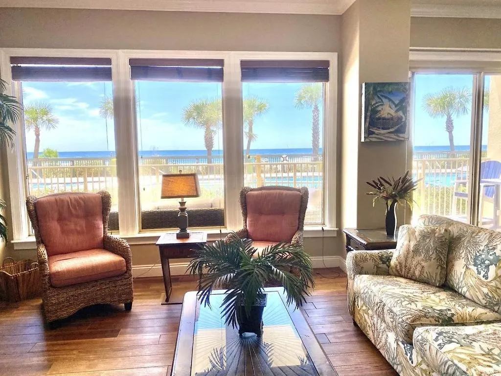Daire Wonderful Tropical Condo With Beach And Fitness Center Access - Unit 0102 Panama City Beach